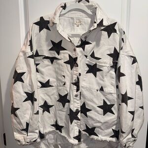 Women POL Star denim Jacket size S